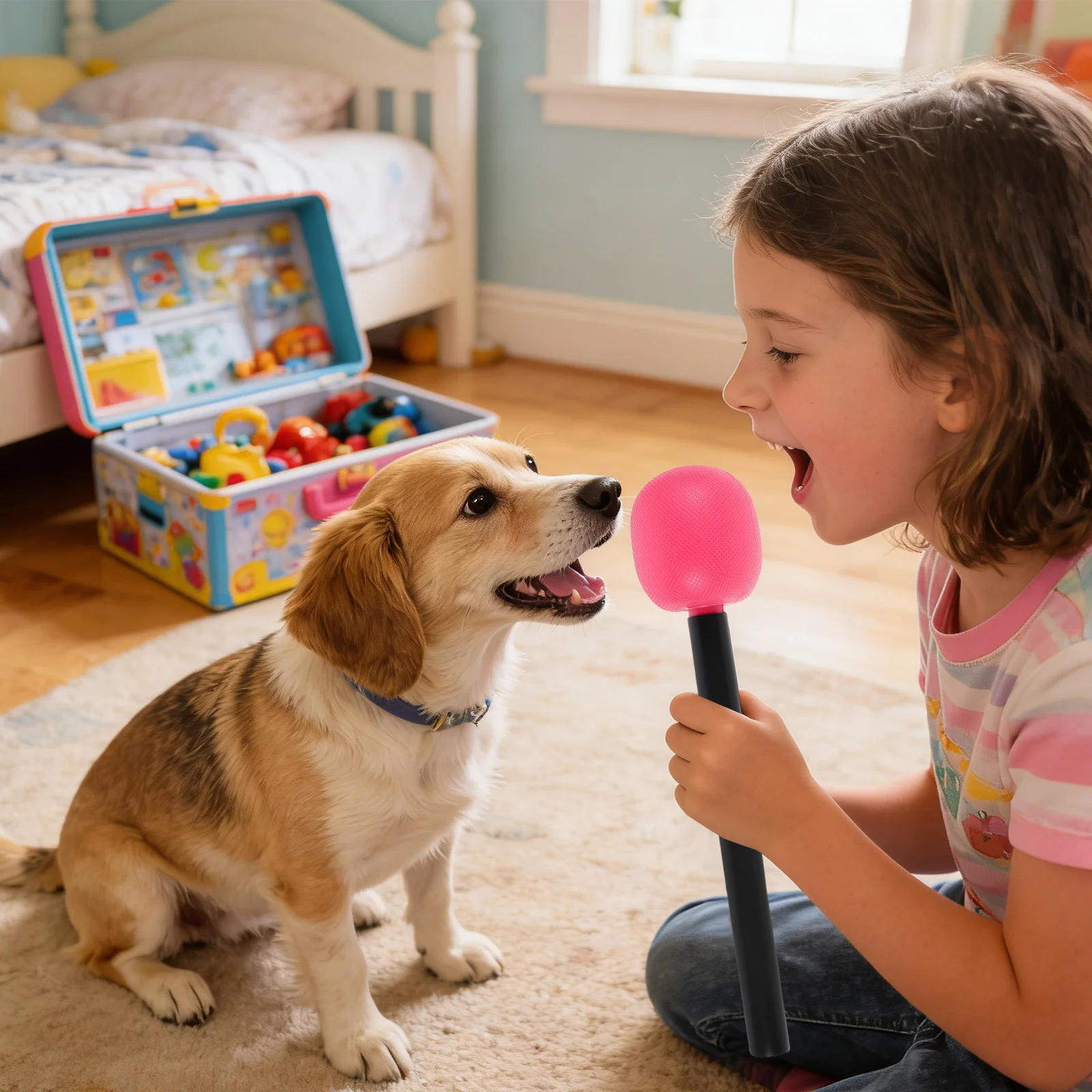 

4Pcs Simulation Microphone: Realistic Design Plastic Mic Prop for Stage Performance Pretend Play - Birthday Party Dance Event