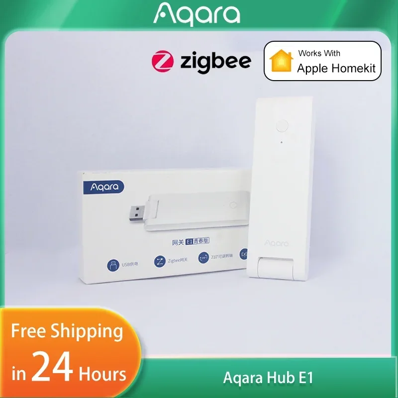 Original E1 Aqara Hub Gateway Zigbee 3.0 Repeater Remote Control Smart Home System Home Work with Matter Mijia Apple HomeKit APP