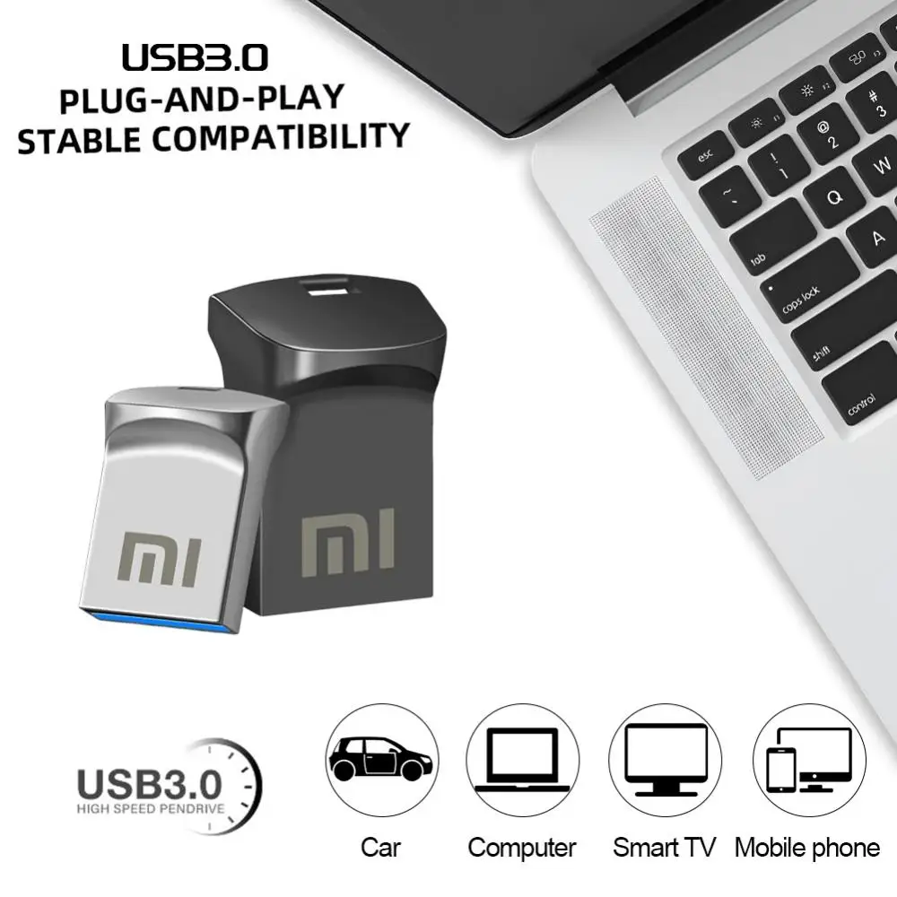 Xiaomi Mini U Schijf Draagbare Usb Geheugen 2Tb 1Tb 512Gb Flash Drives Metalen Usb 3.0 Type C Hoge Snelheid Waterdichte Pen Drive Stick