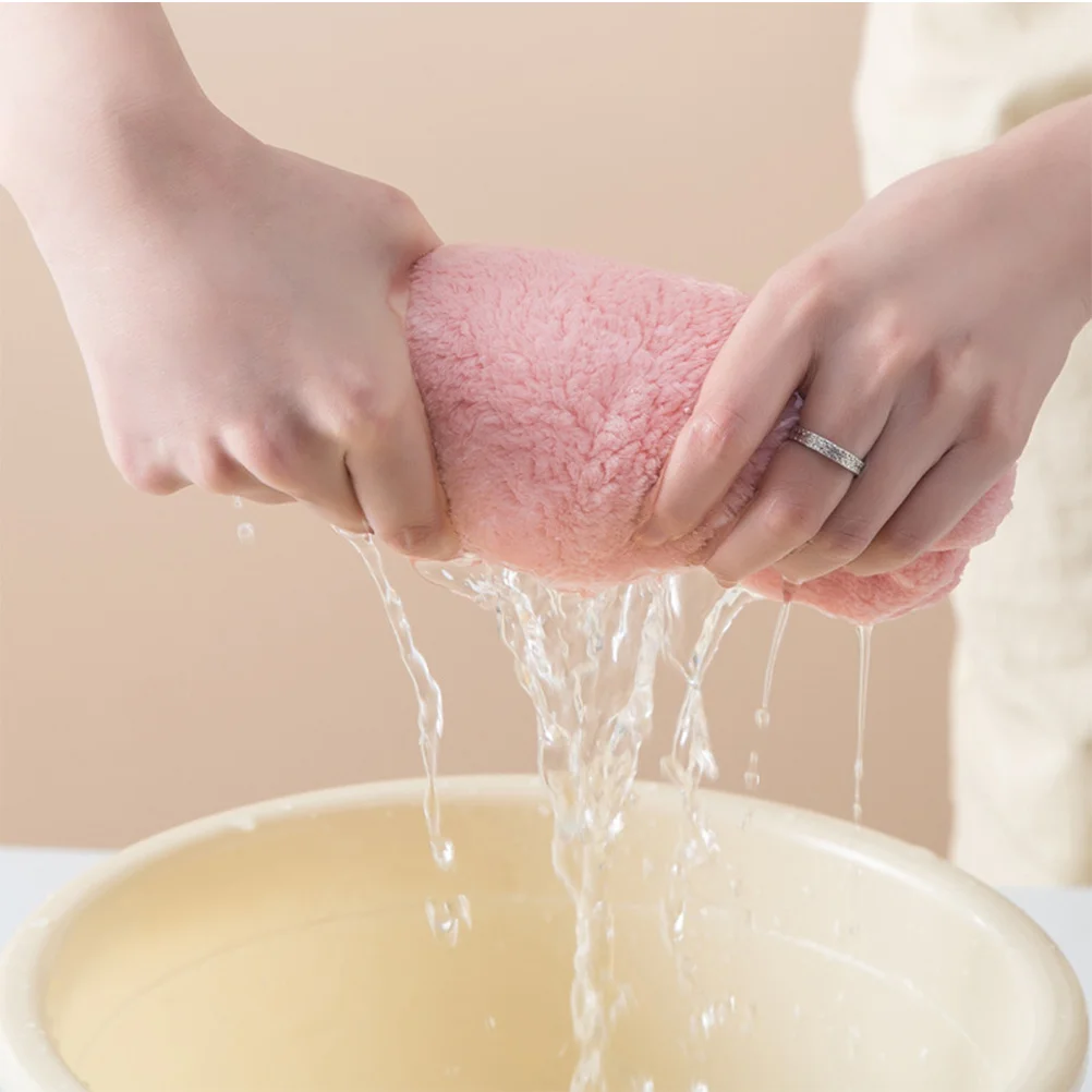 

Dry Hair Cap Plopping Coral Women Absorbent Drying Towel Small Quick-drying Thicken Miss