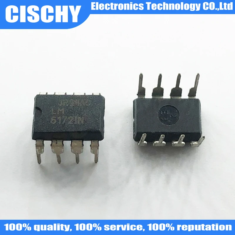 1PCS/lot LM6172 LM6172IN DIP-8 DIP8   In Stock