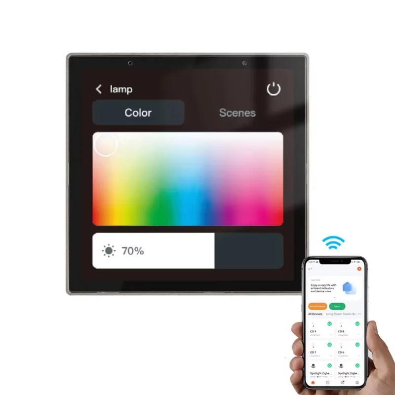 2026 4 Inch Tuya ZigBee 3.0 Smart Home Products Automation Zigbee Gateway Control Panel Smart Home Device Built-in Alexa
