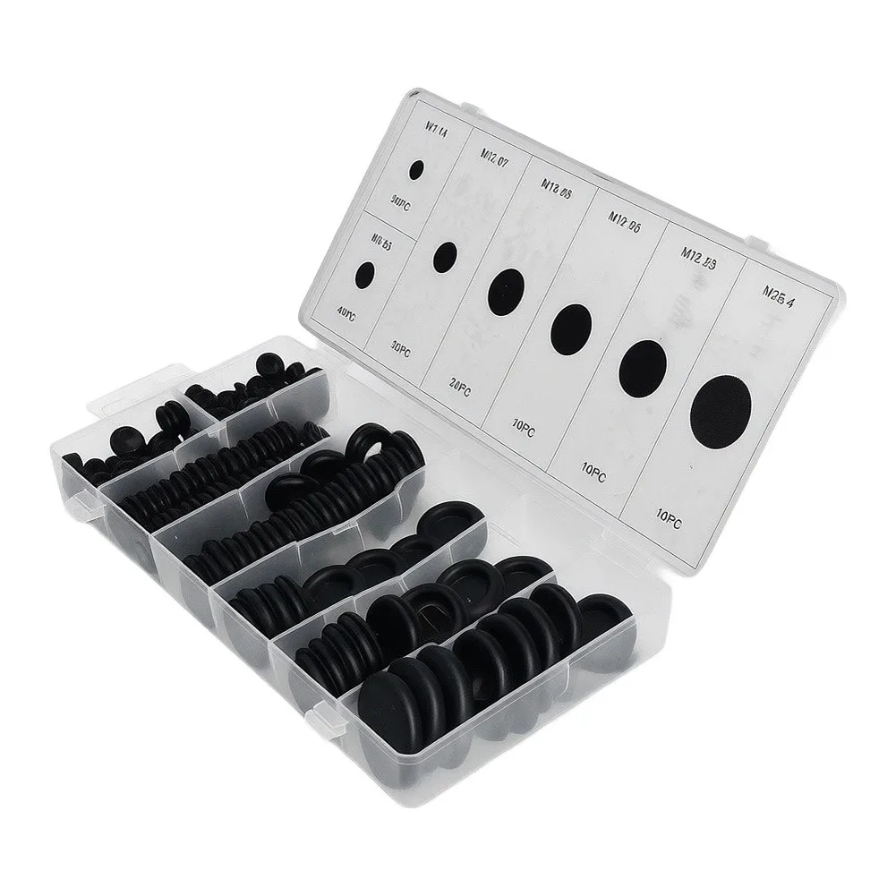 /Car /Power /Wiring /Gasket Assortment Kit 170Pcs Rubber Grommet Firewall Hole Accessories Chassis Parts view 3