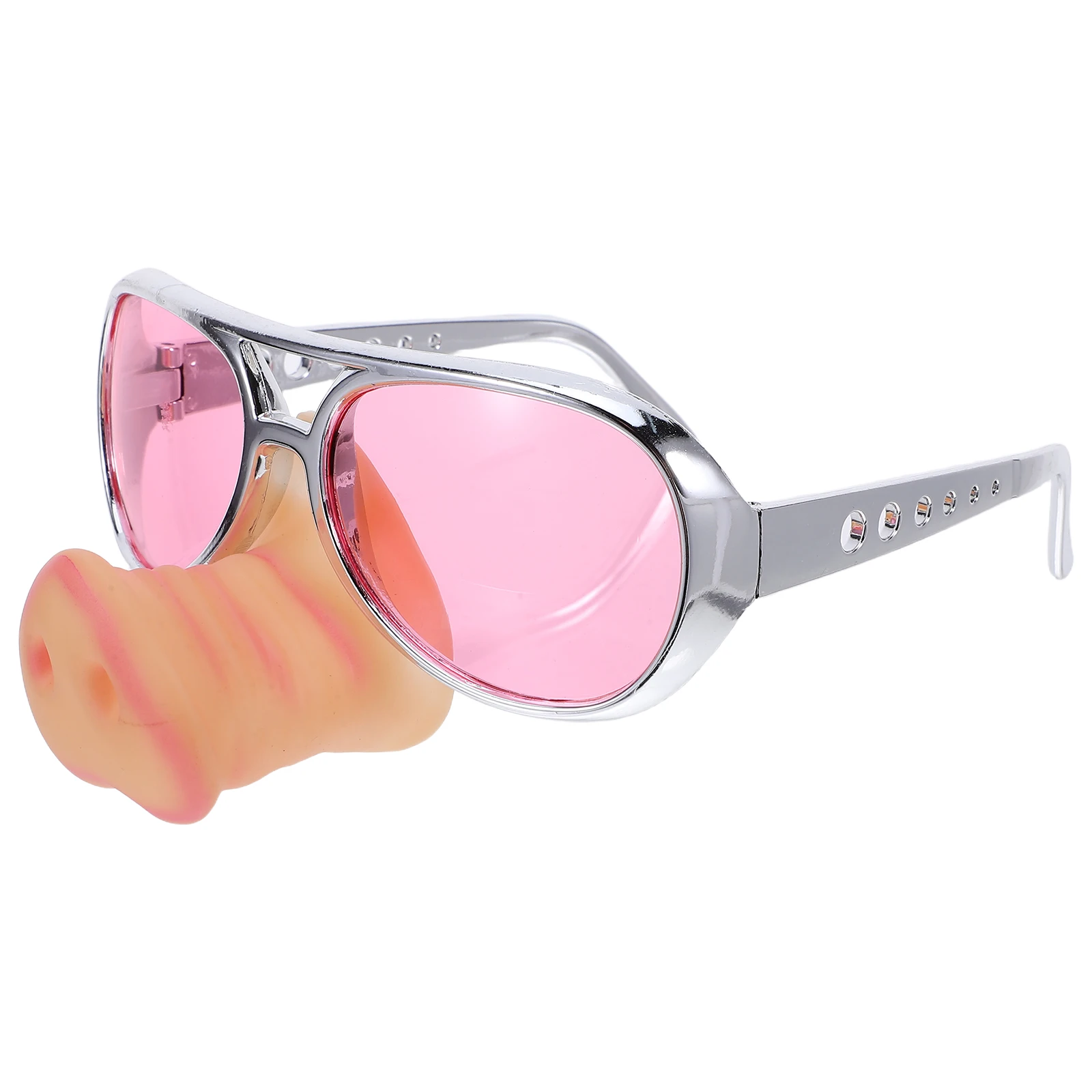 

Pig Nose Sunglasses Funny Party Accessories for Adults Halloween Costume Carnival Christmas Gifts Non Fading Durable