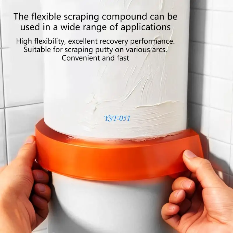 e15a-石膏スクレーパー泥仕上げ修復ツール人間工学に基づいたパテへらガレージ用