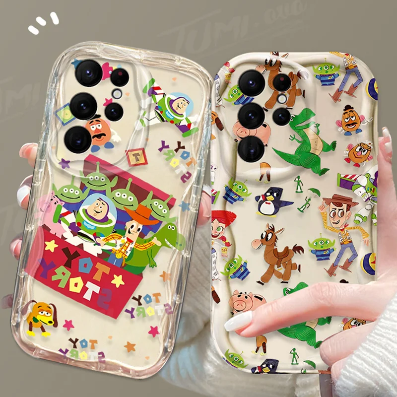 Disney Toy Story Alien 3D Wave Case For Samsung Galaxy A54 A34 A24 A14 A13 A53 A33 A73 A23 A52 A52S A32 A22 A12 A51 A71 Cover