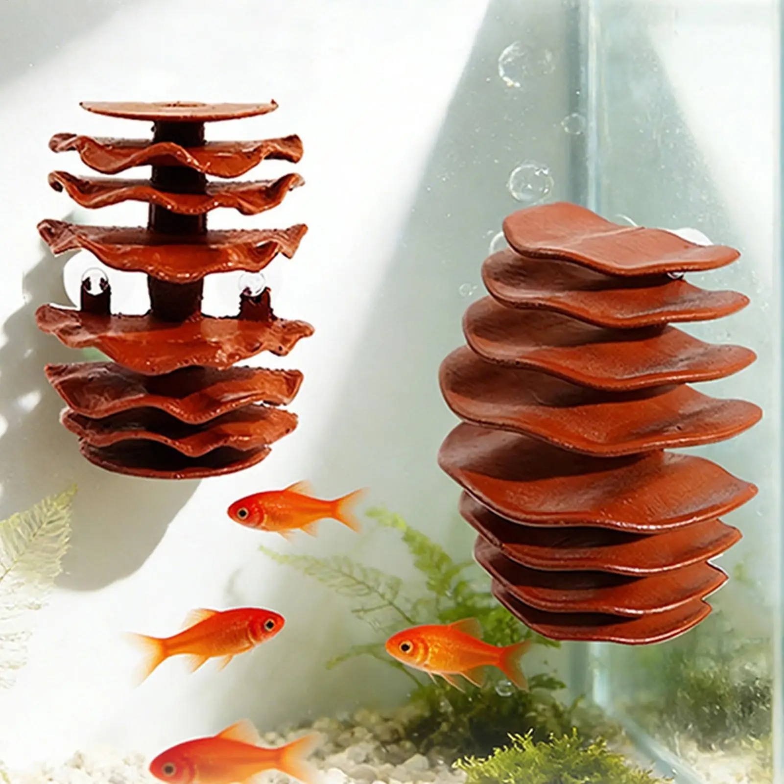 Aquário caverna peixe camarão abrigo resina ventosa betta habitat ornamento para guppy betta esconder descansando hideaway reprodução