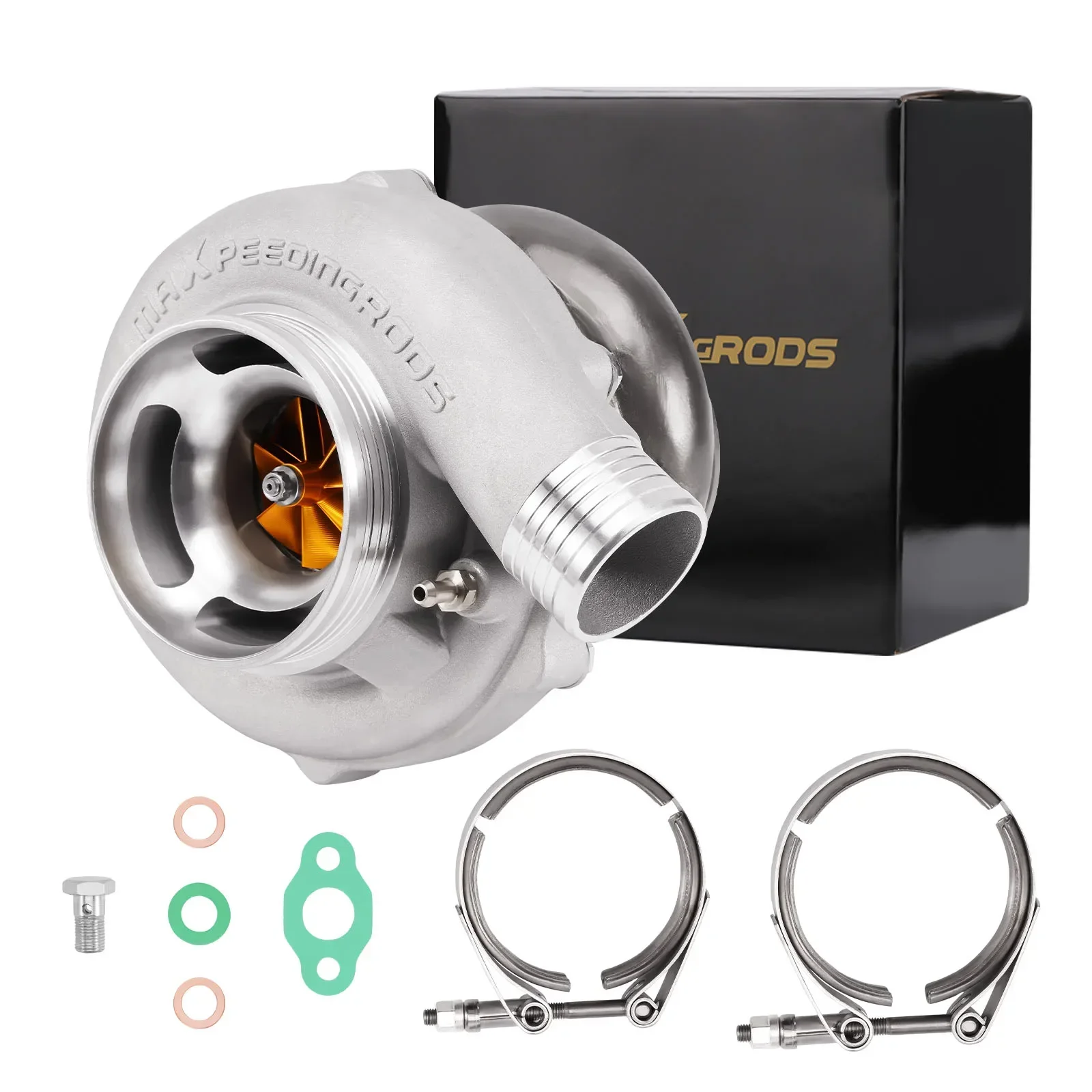 

maxpeedingrodS Racing GT3071 GT3071R Ball Bearring Turbocharger Turbine A/R 0.82 Compressor A/R 0.63 V-Band