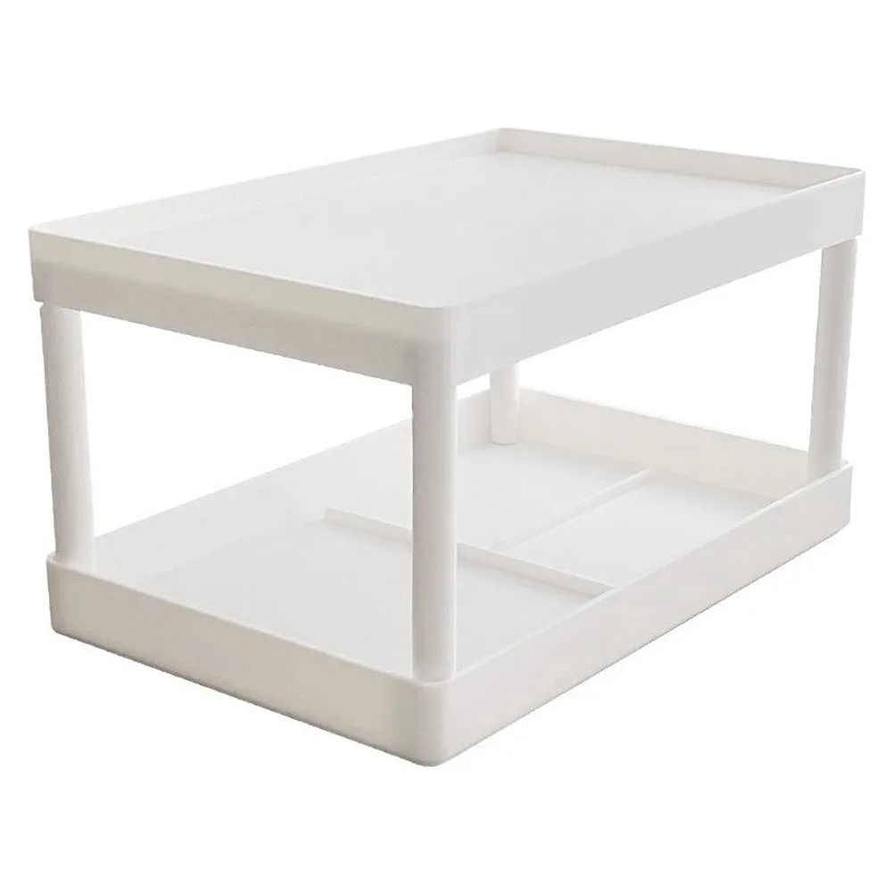 

Stylish Dual Level Organizer For Desk Practical And Aesthetic Storage Solution For Makeup And Stationery Items