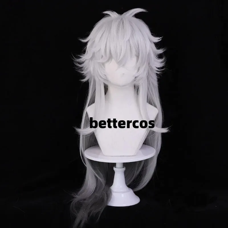 Juego Arknights The Decadenza Lappland Cosplay peluca de pelo largo blanco roto para Halloween juego de rol Prop VB;.HT;'H77L