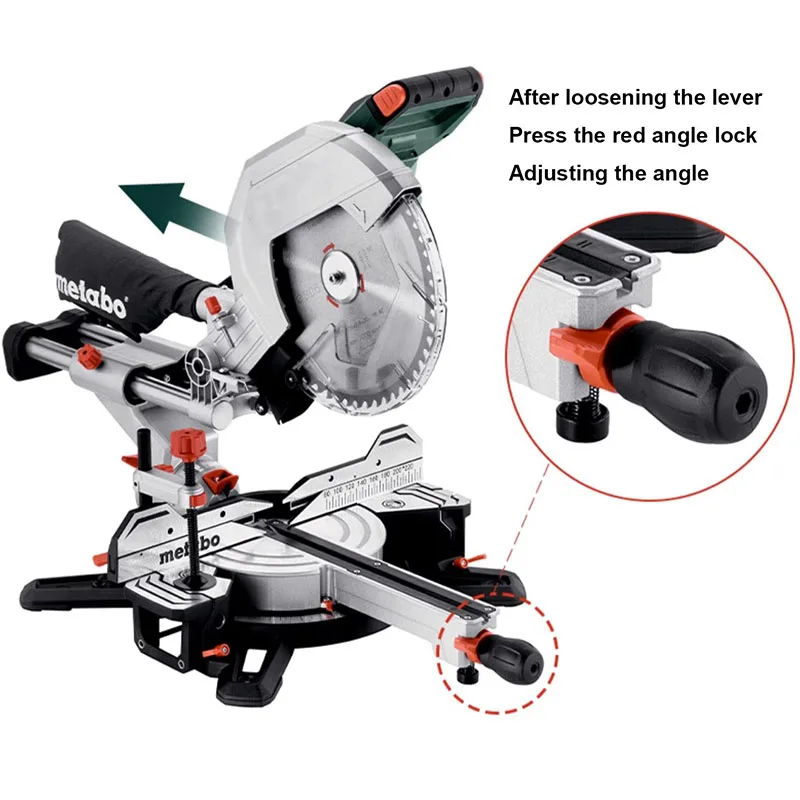 8-inch Miter Saw Multifunction Miter 45° Woodworking Tool Aluminum Sawing Machine Electric Saw Circular Saw Aluminum Cutting