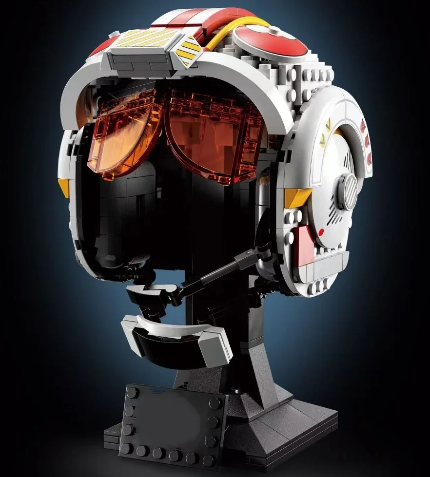 676 قطعة لعبة ساخنة خطة نجمة لوك سكاي مشوا الأحمر خمسة خوذة 75327 سفينة الفضاء معركة بناء لعبة المكعبات هدايا عيد الميلاد