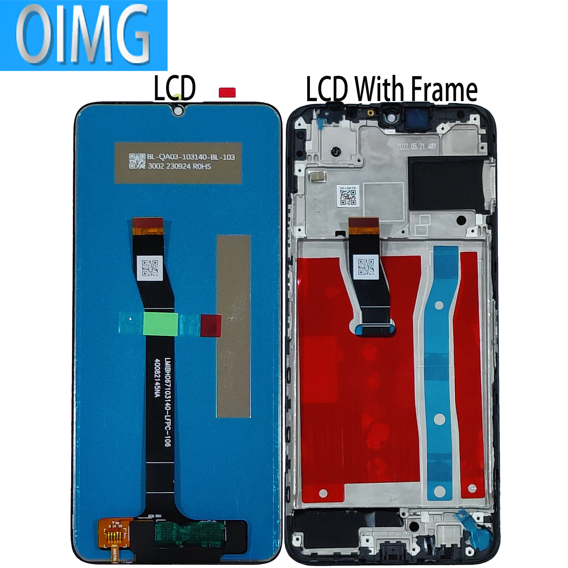 For Huawei Nova Y70 Plus Original LCD Display With Frame MGA-LX9 MGA-LX9N MGA-LX3 Touch Screen Panel Replacement Parts