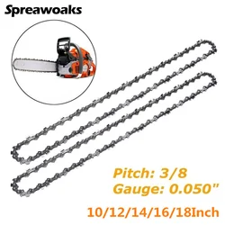 2pcs 10/12/14/16/18 Inch Chainsaw Chain Pitch 3/8