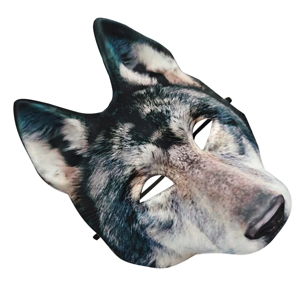 

Realistic Wolf Mask 3D Lifelike Werewolf Design Adjustable Comfortable Halloween Costume Mask For Adults Animal Cosplay