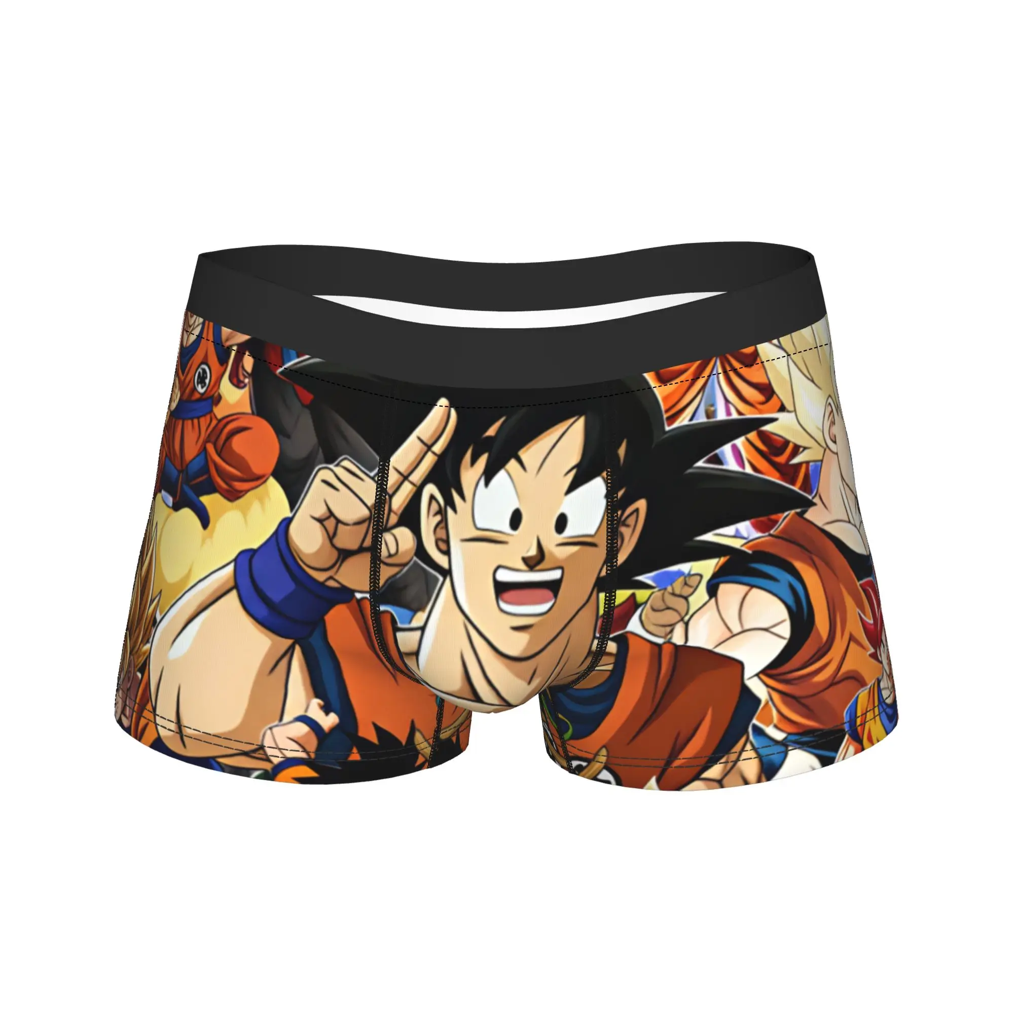 

Dragon Balls Underwear Soft Trend Underpants Custom Shorts Briefs For Males 3D Pouch Large Size Boxershorts