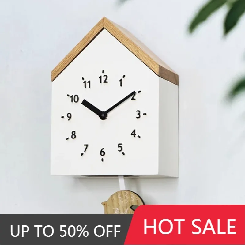 Pendulum Wall Clock Modern Nordic Wall Watch Elegant Silent Clocks Aesthetic Luxury Living Room Watches Interior Accessories