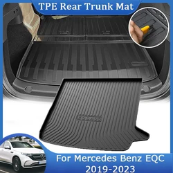 Per Mercedes Benz EQC 400 2019 2020 2021 2022 2023 TPE tappetino per bagagliaio posteriore tappetino decorazione impermeabile accessori antigraffio