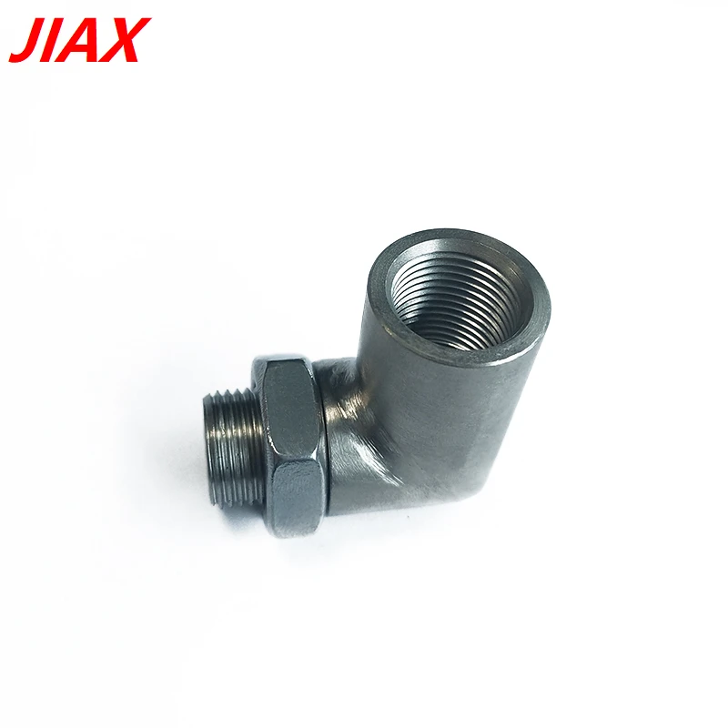Adaptor Ekstensi Sensor Oksigen Mobil Universal M18X1.5 90 Derajat Dengan Mur