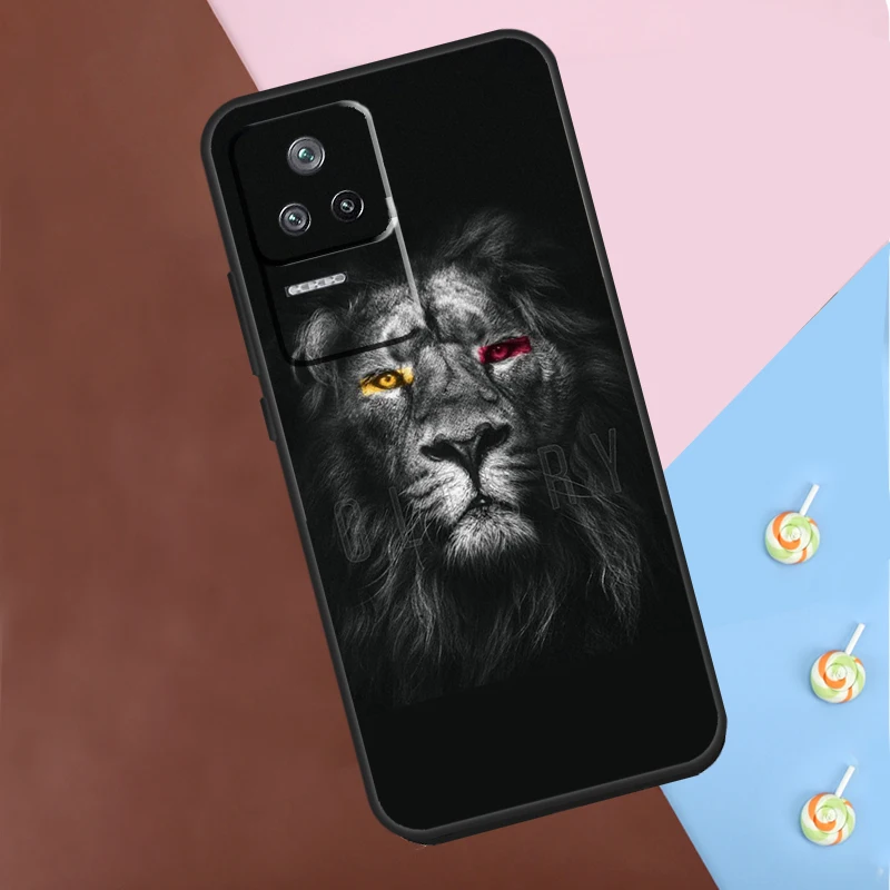 Ferocious Lion Case For POCO X6 Pro X3 X4 X5 F5 Pro F3 M5s Cover For Xiaomi 13T 14 13 Pro 11T 12T 12 Lite