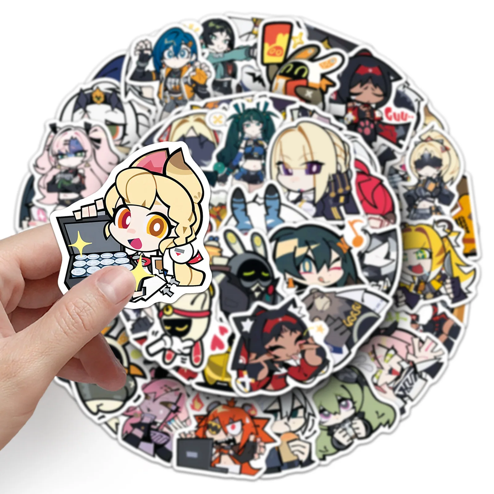 

10/50PCS Zenless Zone Zero Stickers Cartoon PVC Decals Toys DIY Decoration Waterproof Skateboard Luggage Phone Fridge Car Gifts