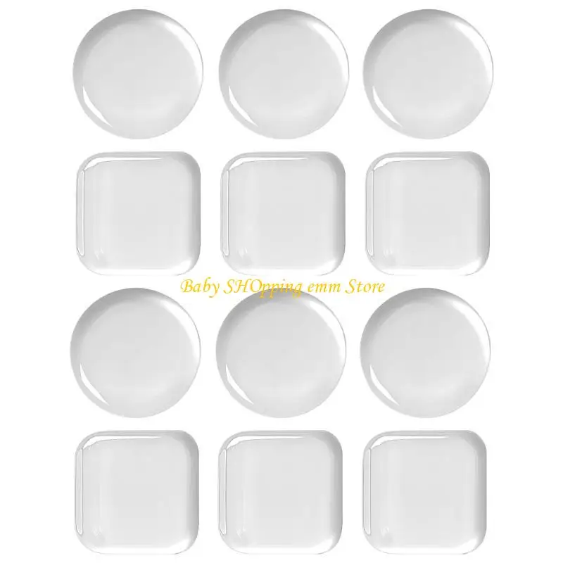 

23GD 2 Set Childproof Door Handle Bumpers Soft Silicone Door Stoppers