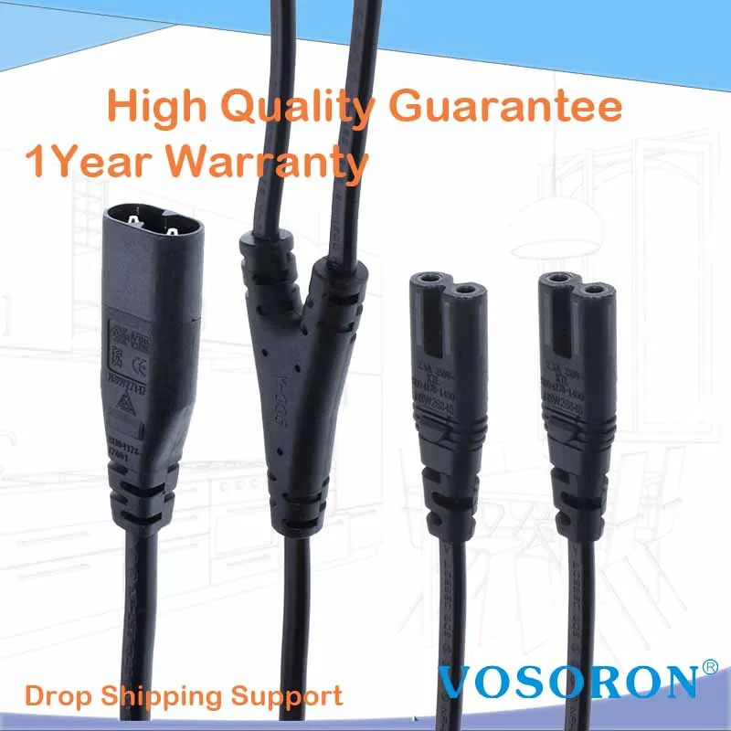 IEC320 C8 To 2X C7 …