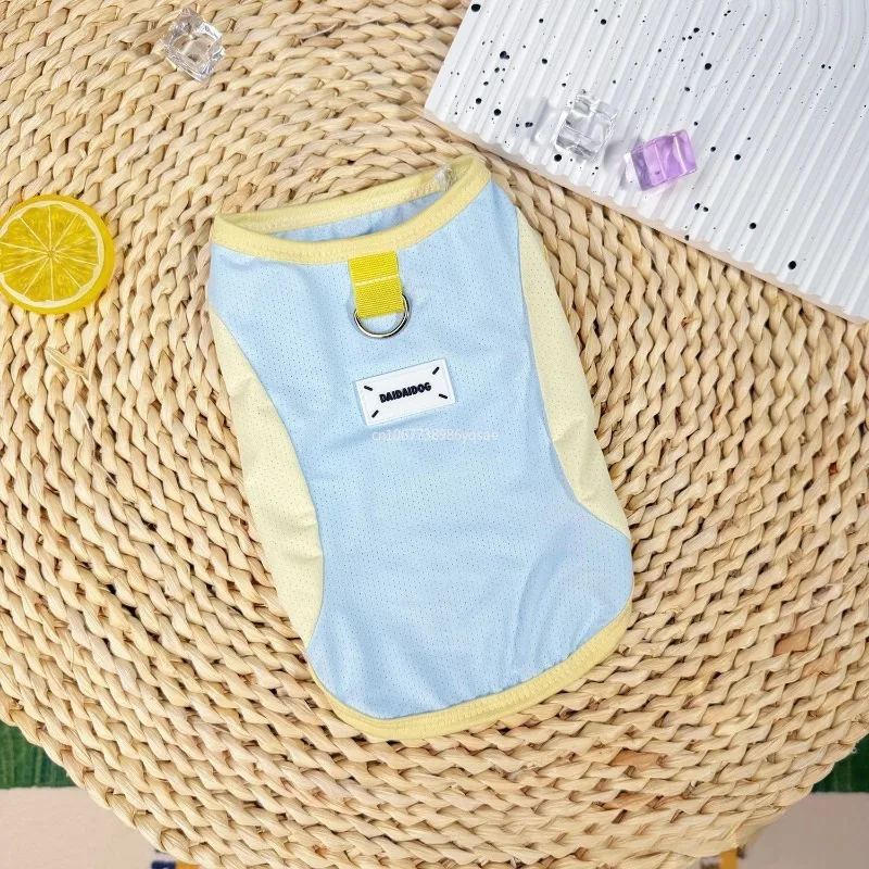 1Pcs Dog Cooling Vest Thin Summer Pet T Shirt Fashion Dogs Sunscreen Pet Dog Clothes with Buckle Breathable Mesh Puppy Costumes - Image 6