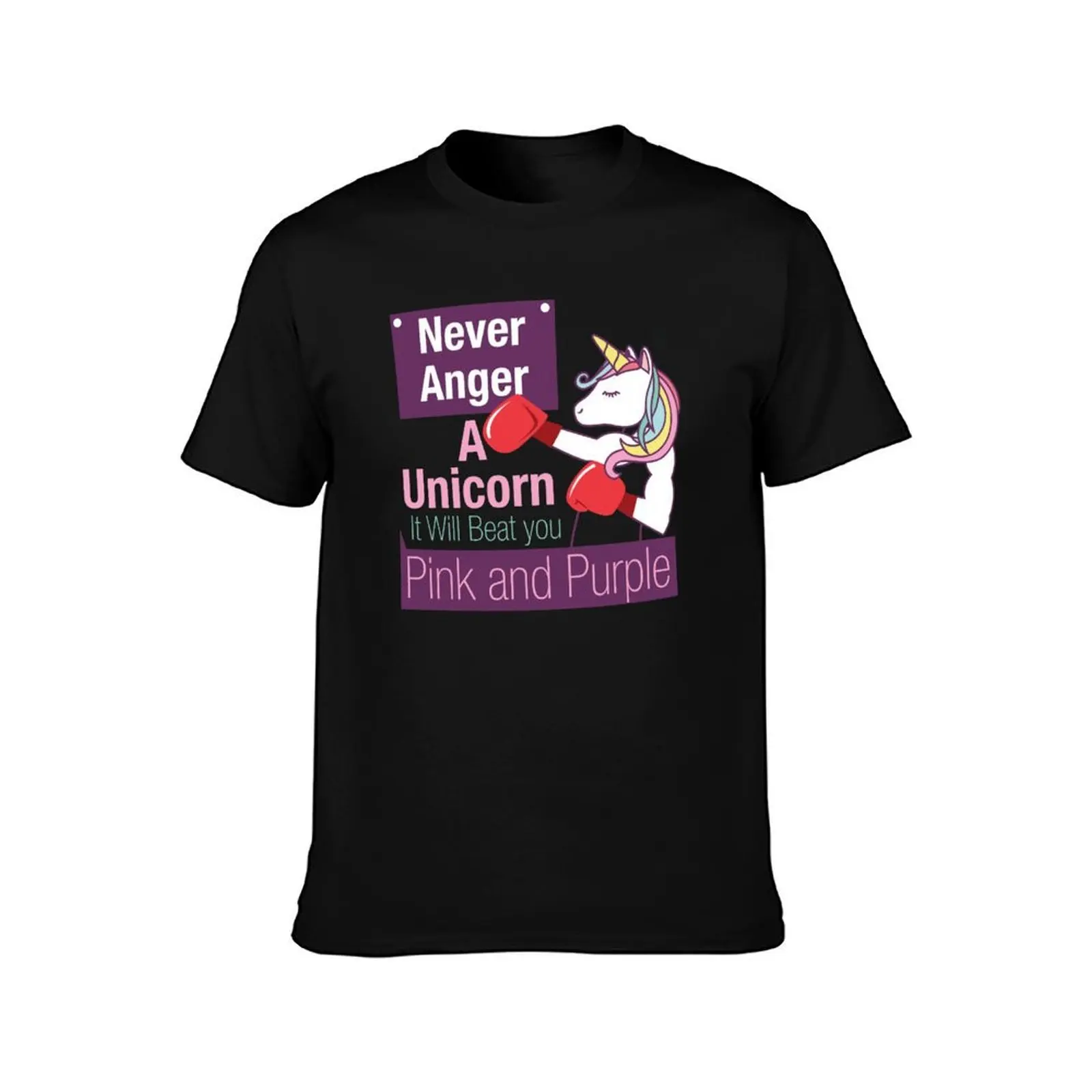 Never annoy a unicorn T-Shirt, Summer Casual Cotton Tee, Oversized Streetwear Tops, Vintage Graphic Print, Unisex Men Women