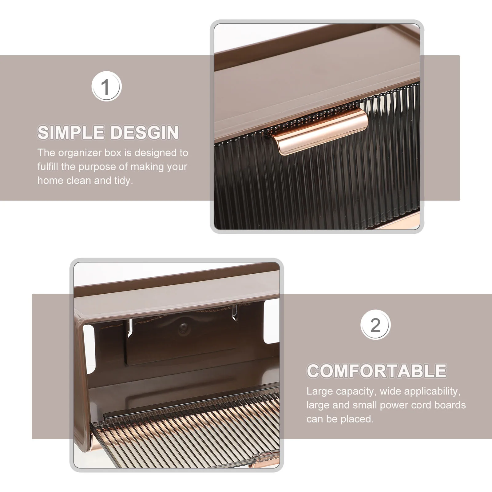 

Router Box Wall Mount ABS Material WiFi Storage Solution Hide Router Cover Cable Management Box Computer Cord Hider