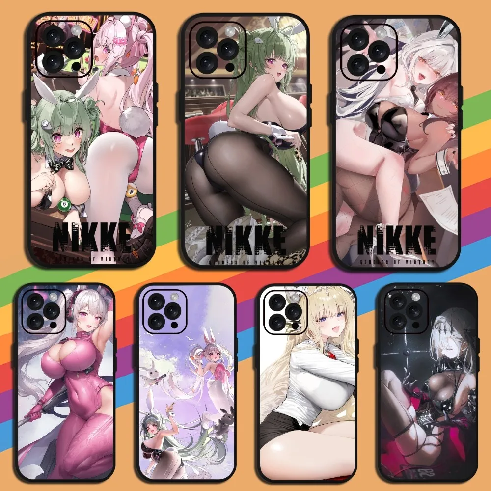 Sexy Game Goddess of Victory Nikke  Phone Case For iPhone Mini 11 12 13 14 15 Pro XS Max X Plus SE XR Shell