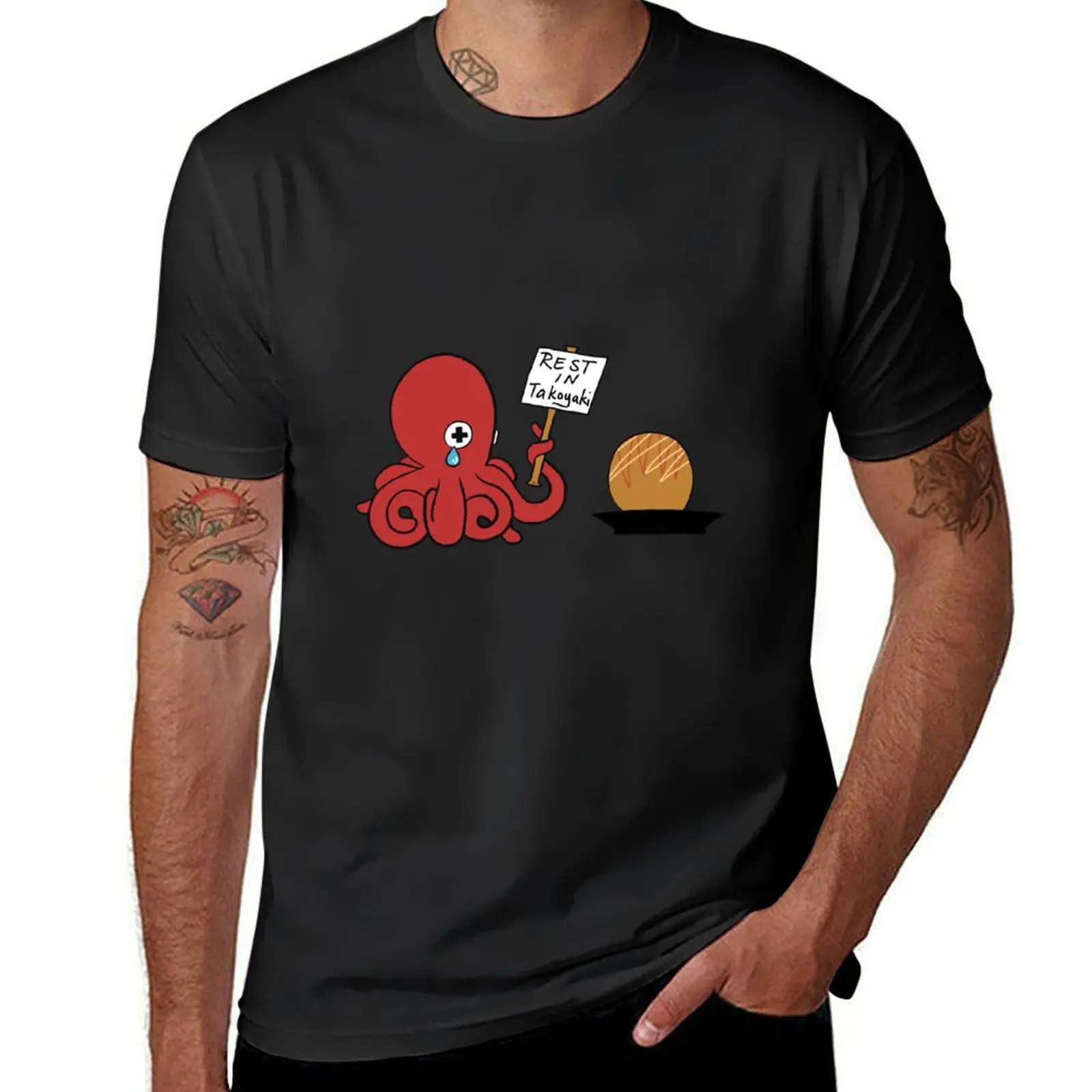 

Rest In Takoyaki T-Shirt boys animal print vintage sweat mens graphic t-shirts