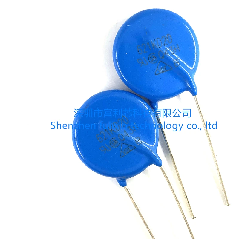 

2PCS 621KD20 385VAC MOV Disc 20mm,620V 6.5KA 224J Varistors