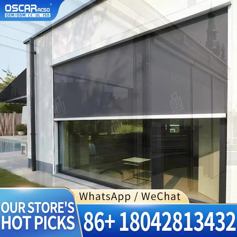 Overhead Commercial Garage Smart Electric Rolling Shutter Door Motorized Roller Blinds for Warehouse Europe North America Automa