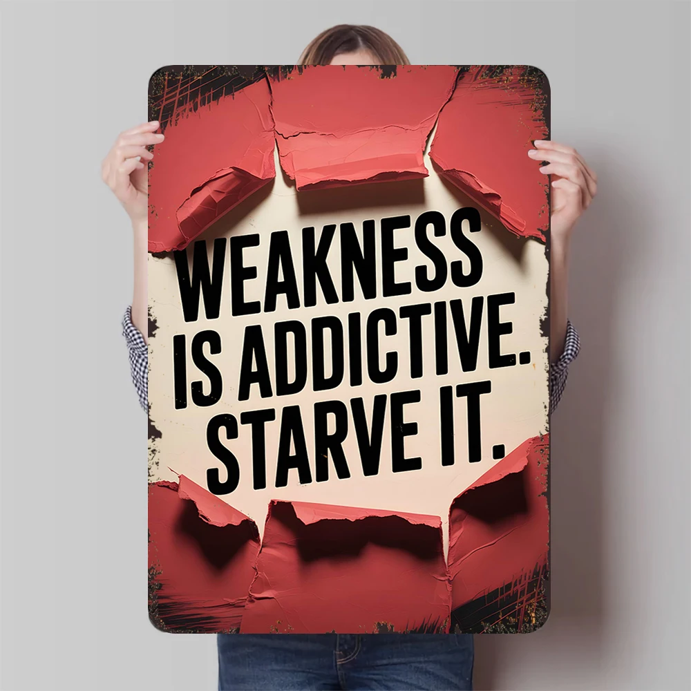 Вдохновляющая жестяная вывеска для офиса, кабинета, настенный декор, слабка добавка, начинающая его английская проверберация, подвесная картина, украшение для дома