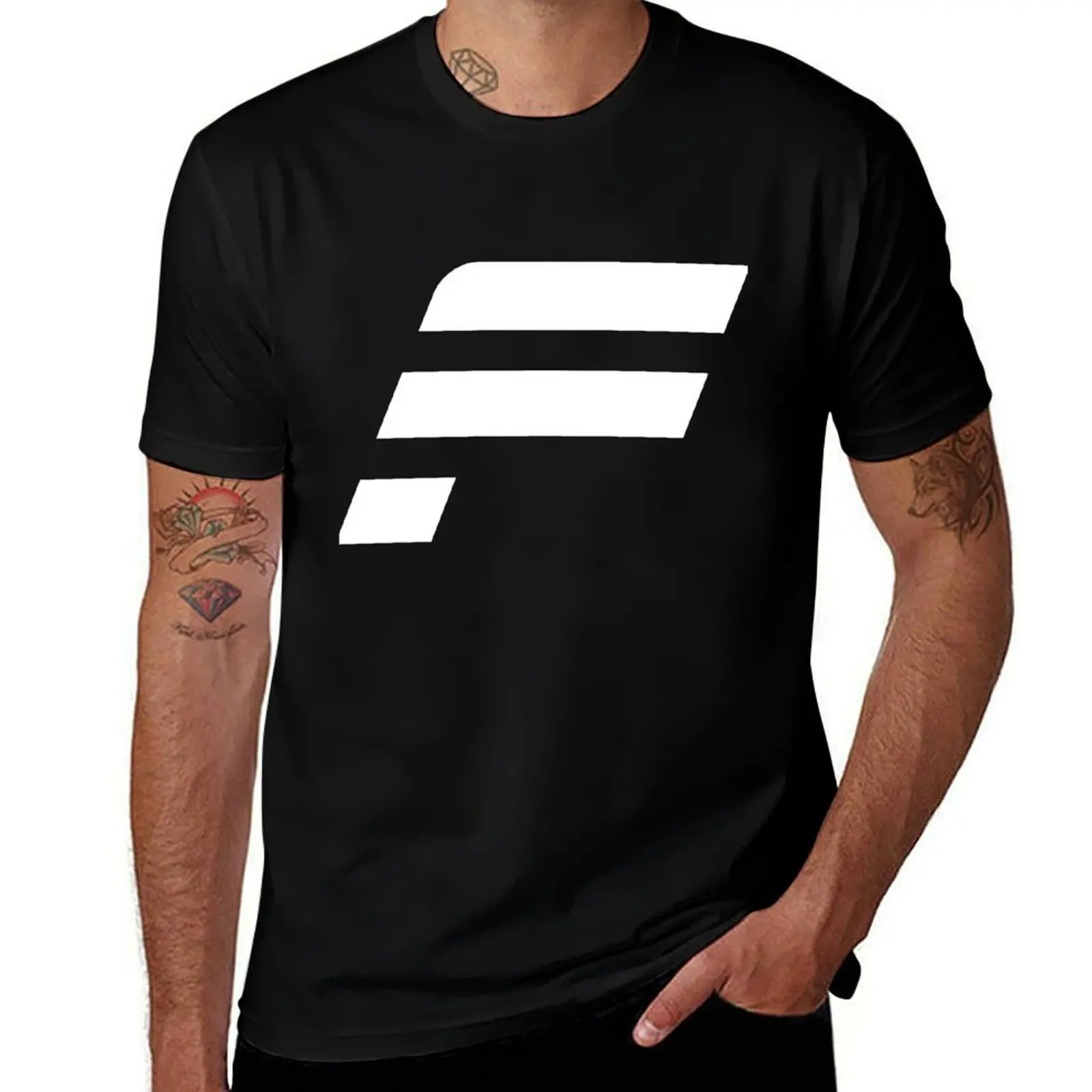 Fanatec F White T-Shirt No Iron Casual Short Sleeve Top