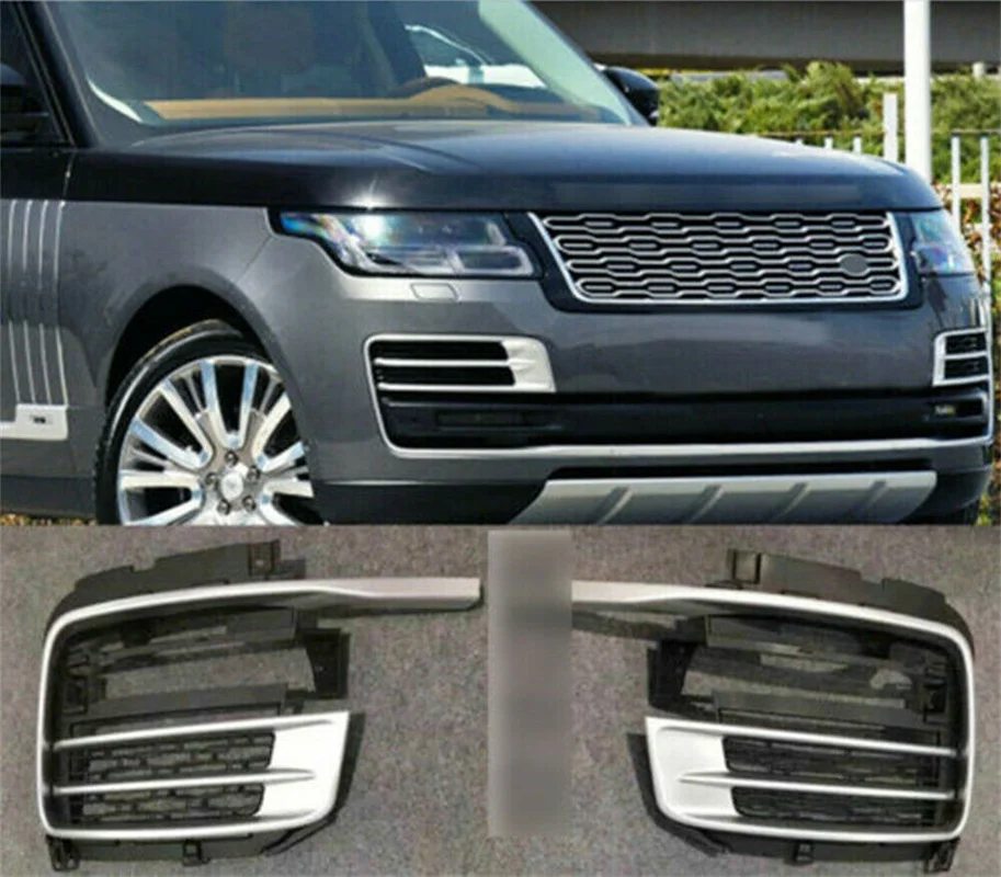 

Front Fog Light Grille Cover Fits For Range Rover Vogue L405 2018 2019 2020 2021