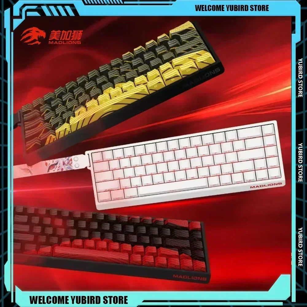 Madcatz FGG MADLIONS VGN VXE Mad6068HE Hot Swap Magnetic Mechanical Keyboards 8K Polling Rate Customize E-sports Gaming Keyboard