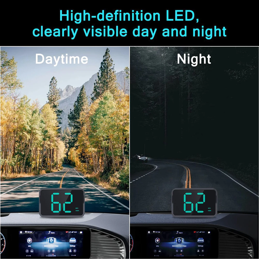 

Universal Car HUD GPS HUD Head Up Display Digital Speedometer Suitable for All Vehicles