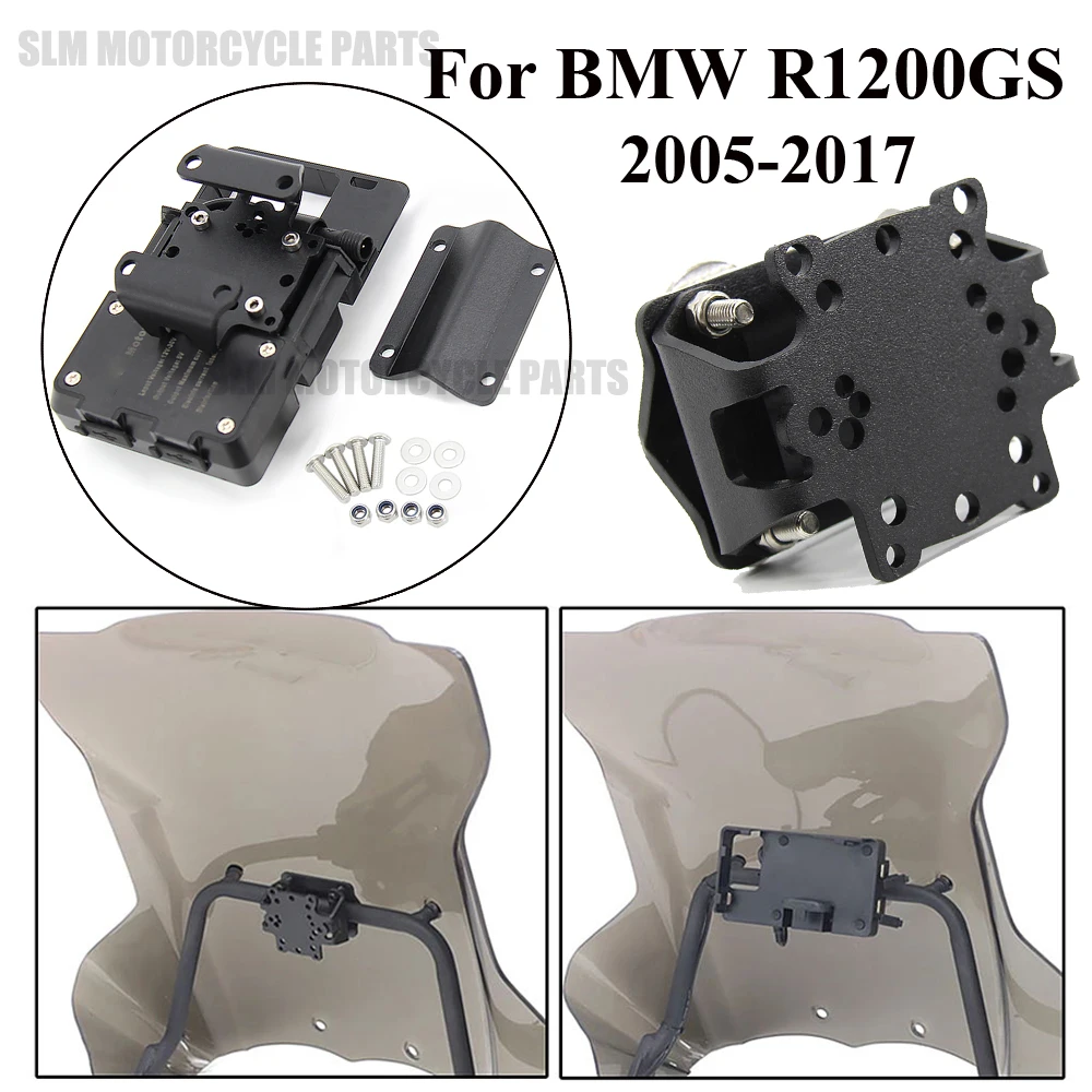 2005-2017 Für BMW R 1200GS R 1200GS Abenteuer Motorrad Navigation Halterung Handy GPS Platte Halterung unterstützung Telefon Halter