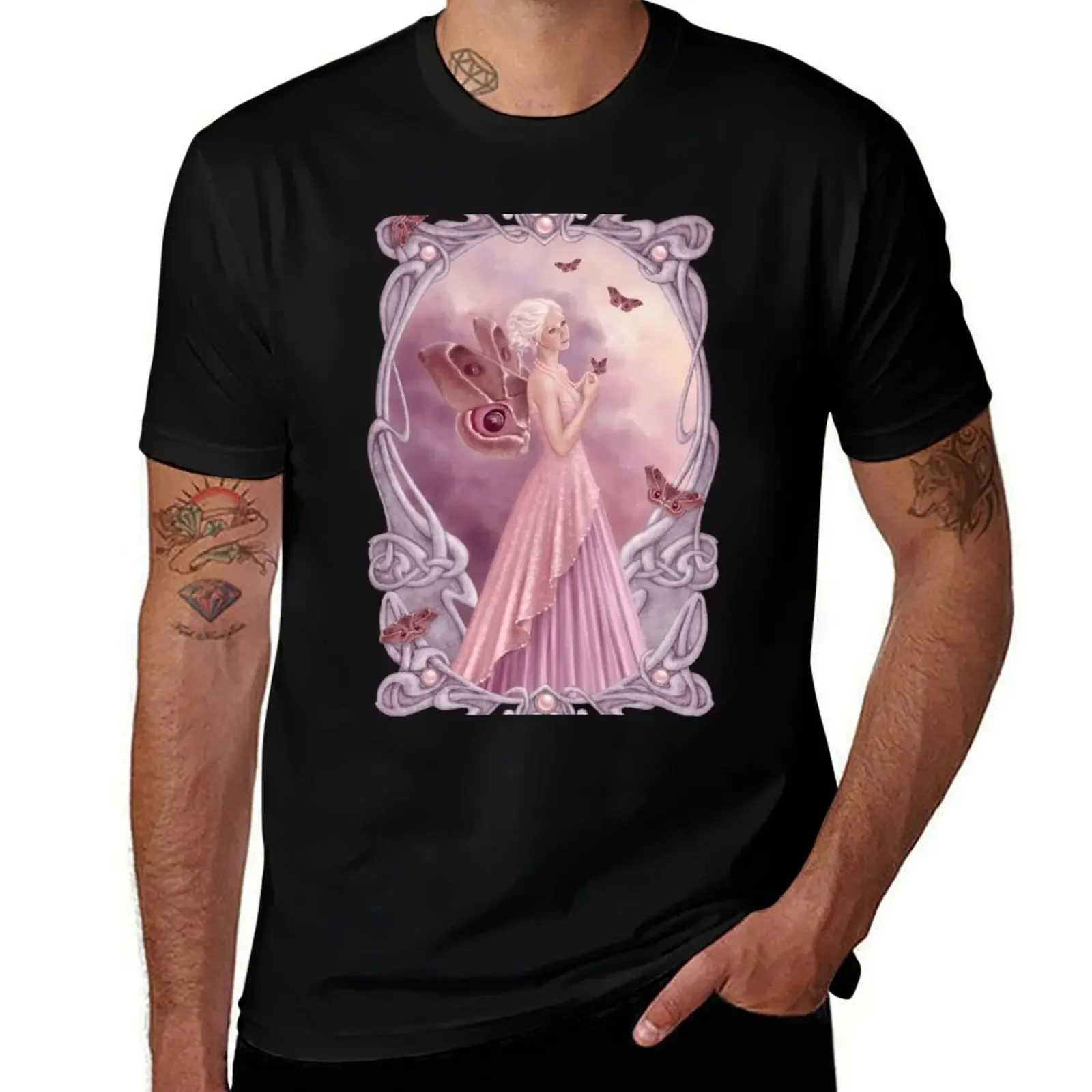 

Pearl Birthstone Fairy T-Shirt luxury designer heavyweights plus size men clothing