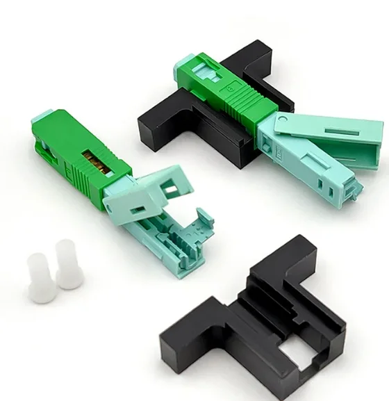 FTTH Tool Cold Connector Tool SC UPC/SC APC 53MM Single-Mode Optical Connector Single-Mode SC Quick Connector Optical Adapter