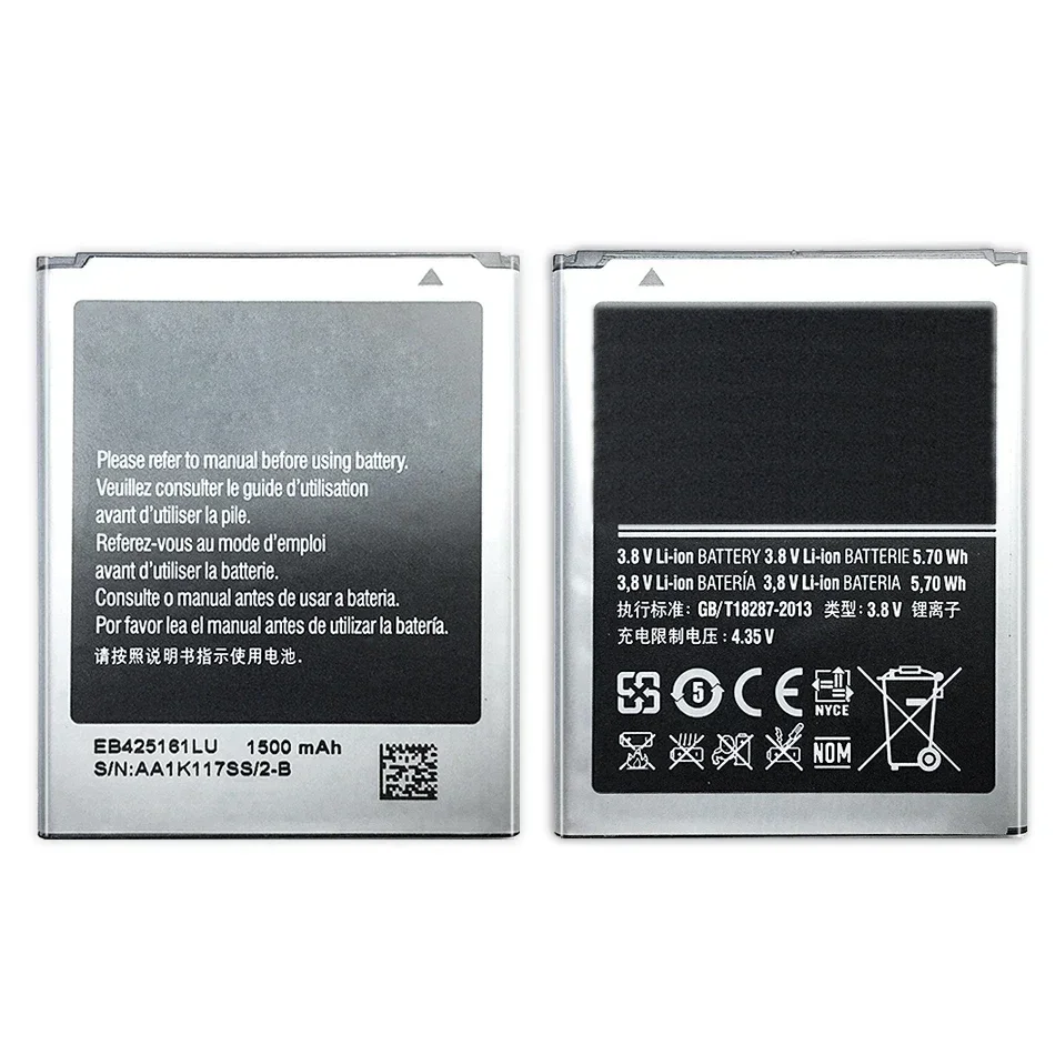 EB425161LU Battery For Samsung Galaxy s3 mini i8190 i699 Ace 2 i8160 S7562 S7562I S7568 i8190N S7560(M) S7580 i739/ J1 MINI