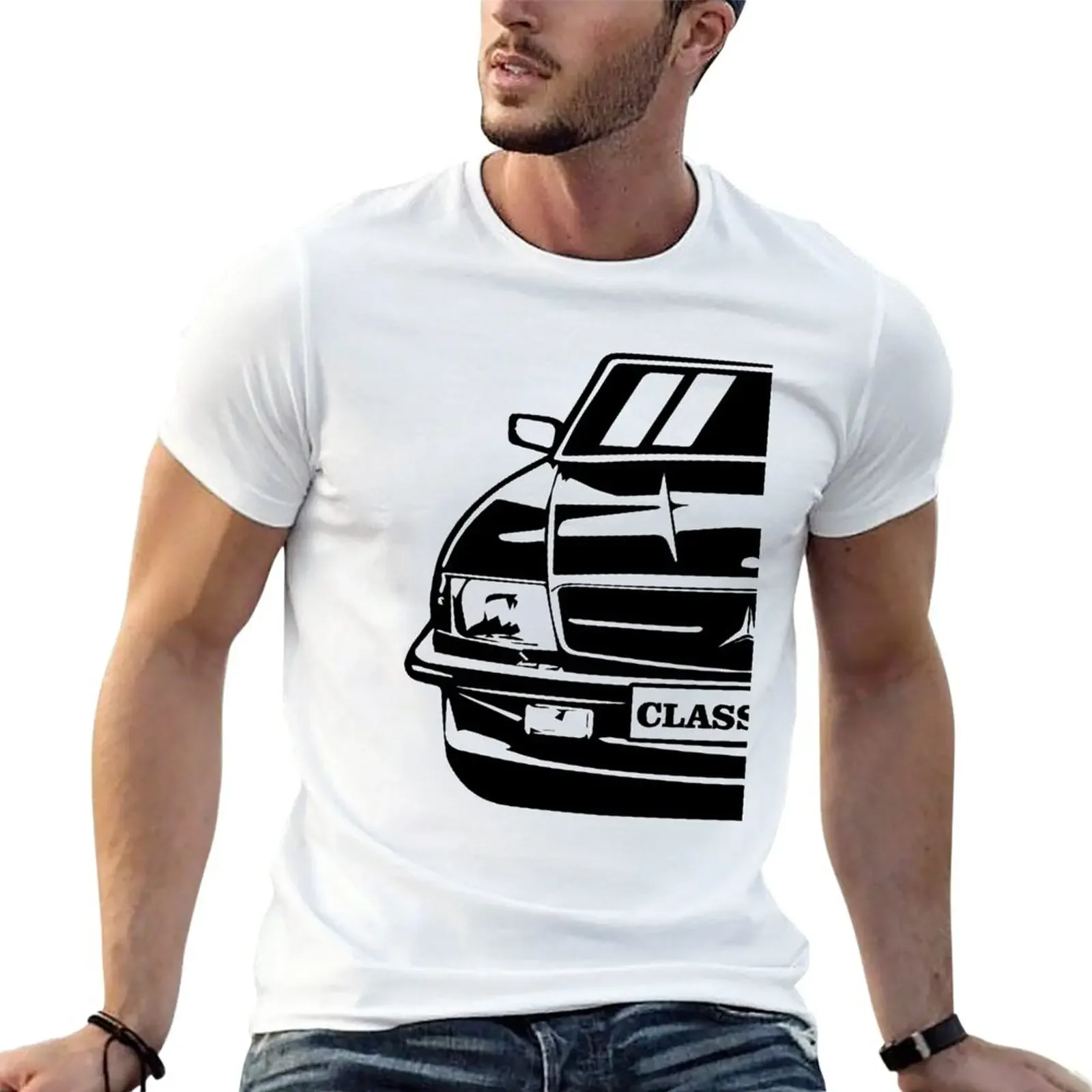

New Illustration Of A Classic R107 - C107 T-Shirt Short sleeve black t shirts custom t shirt mens champion t shirts