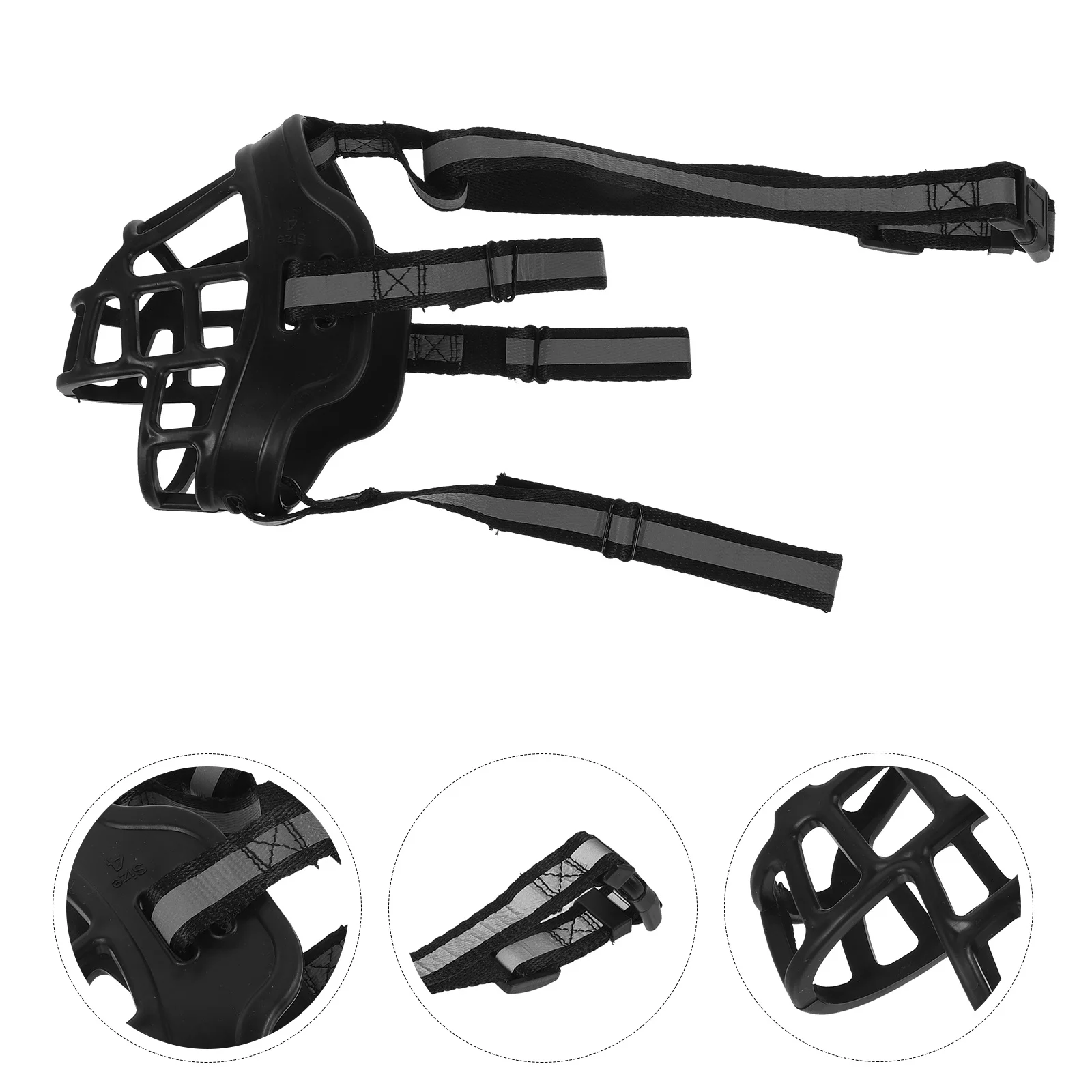 كمامة للكلاب قابلة للتعديل من مادة Tpr قابلة للتنفس ومضادة للحشرات للكلاب المتوسطة والكبيرة، كمامة آمنة للحيوانات الأليفة في الهواء الطلق، جرو محمول