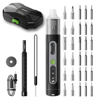 Jakemy Precision Electric Screwdriver Set 4-Gear Torque Rechargeable Cordless Screw Driver for Mobile Phone Repair Tools