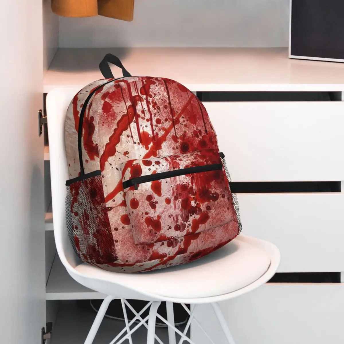 Halloween Horror Blood Splatter Backpack Student BookBag Children School Bag Computer Shoulder Bags for Boys Girls