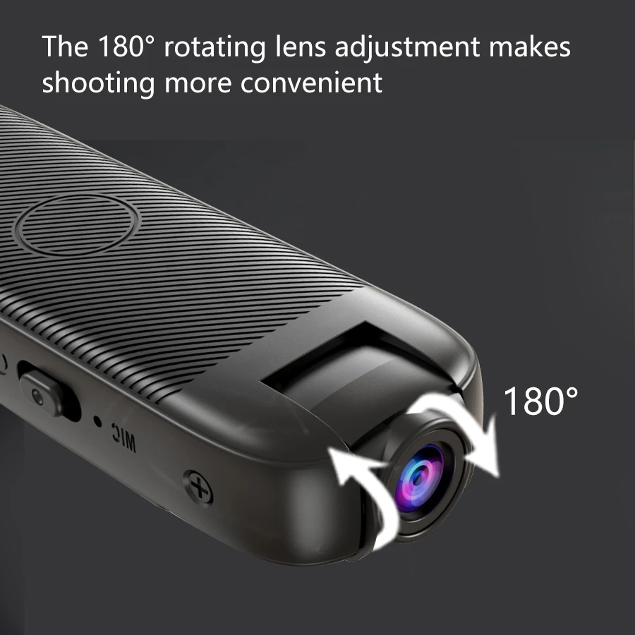 كاميرا صغيرة 1080P مع رؤية ليلية بالأشعة تحت الحمراء كاميرا مراقبة للمنزل محمولة كشف الحركة اتصال داخلي صوتي ثنائي الاتجاه