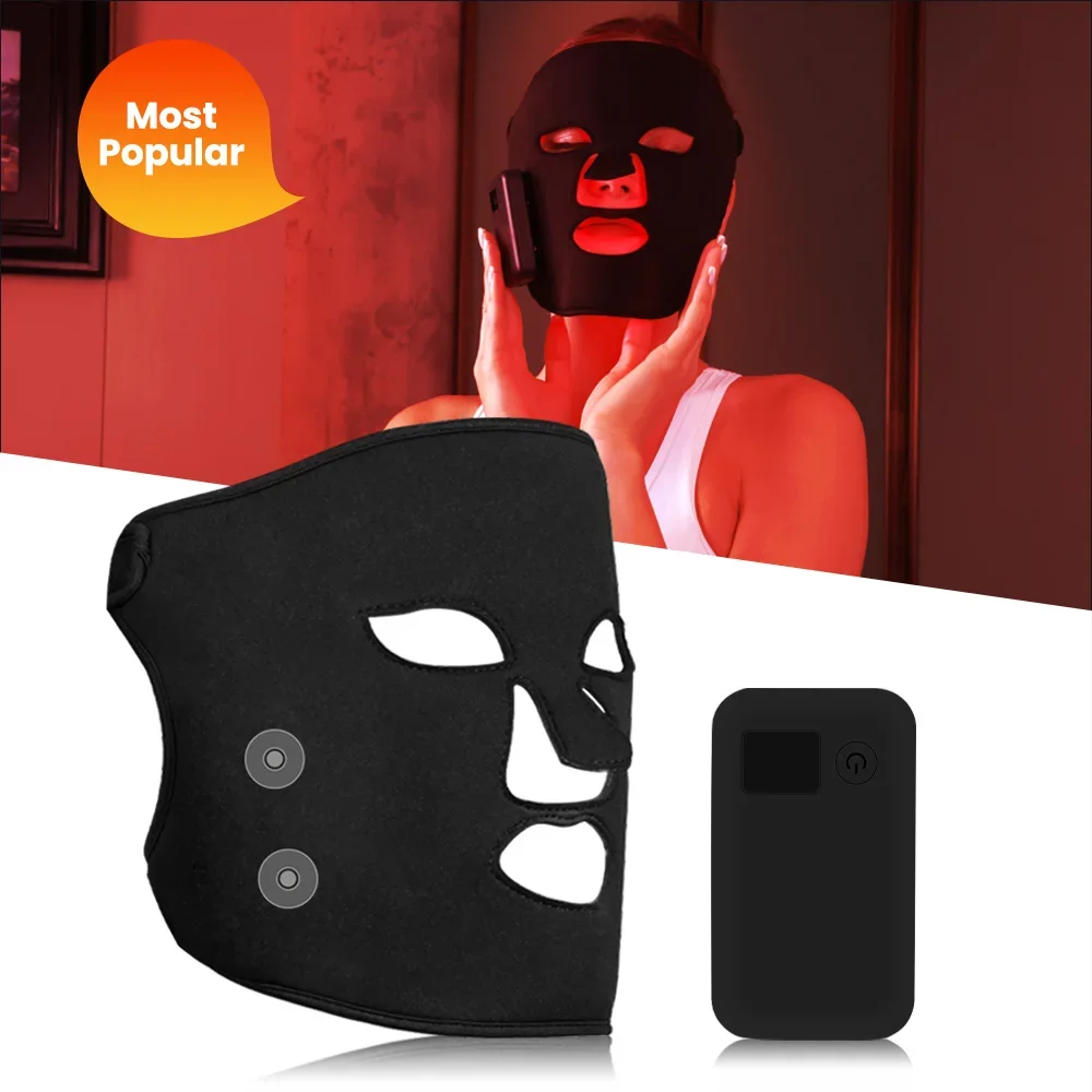 OEM/ODM Rechargeable Beauty Face Spa lift Led Facial Masks 660nm 850nm Red light therapy PDT Beauty led Therapy Mask