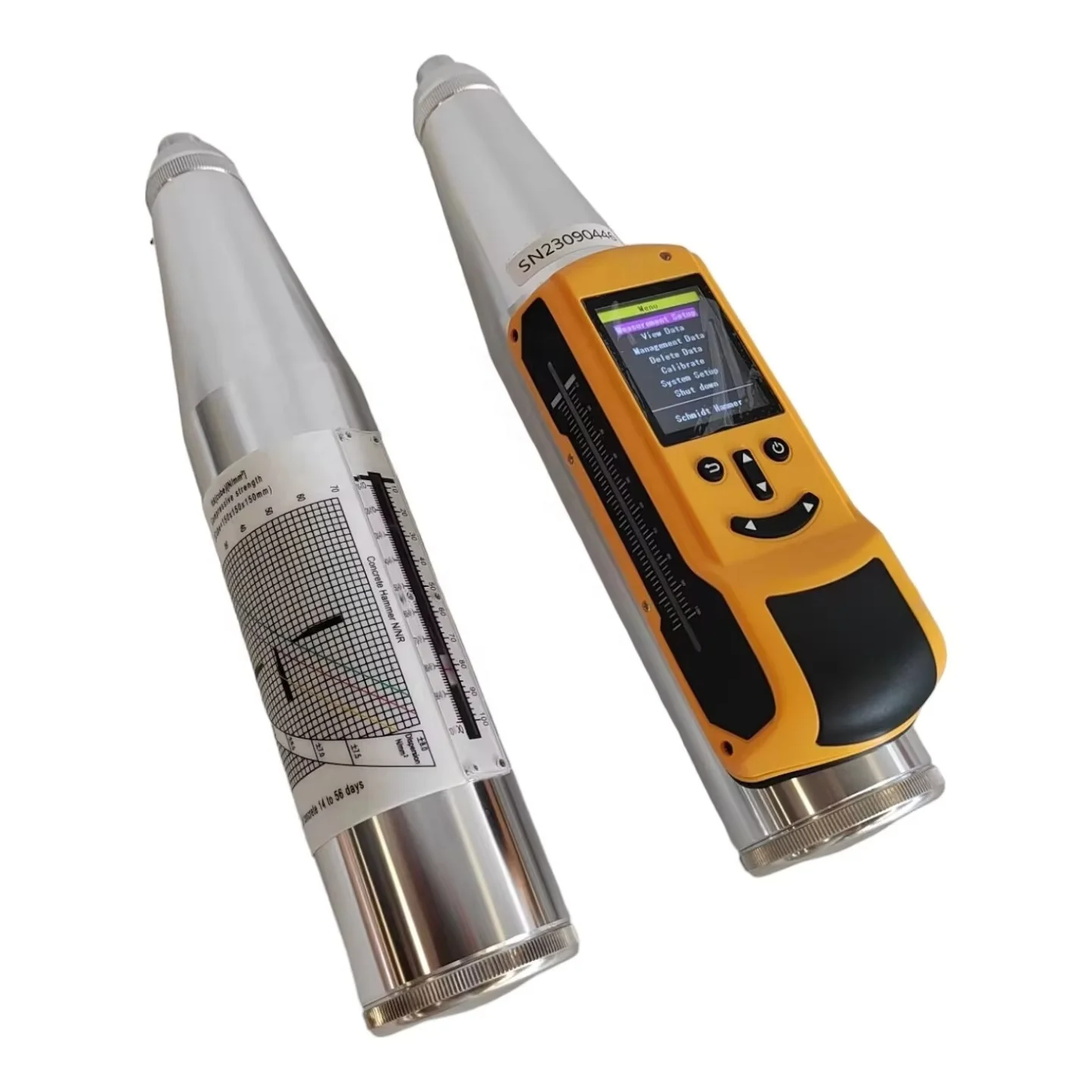 Tester di forza del metodo di rimbalzo ad ultrasuoni con martello per test di rimbalzo digitale per calcestruzzo